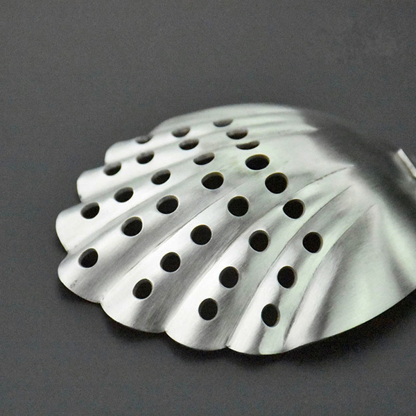 Stainless Steel Scalloped Julep Strainer